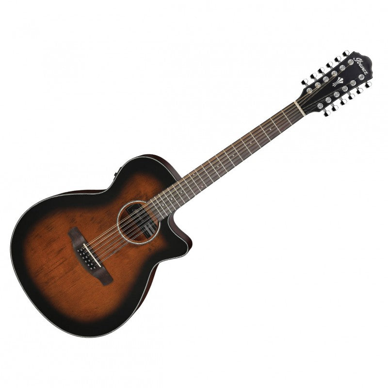 Ibanez AEG5012DVH Acoustic-Electric 12-String Guitar No Case (Dark Violin Sunburst)