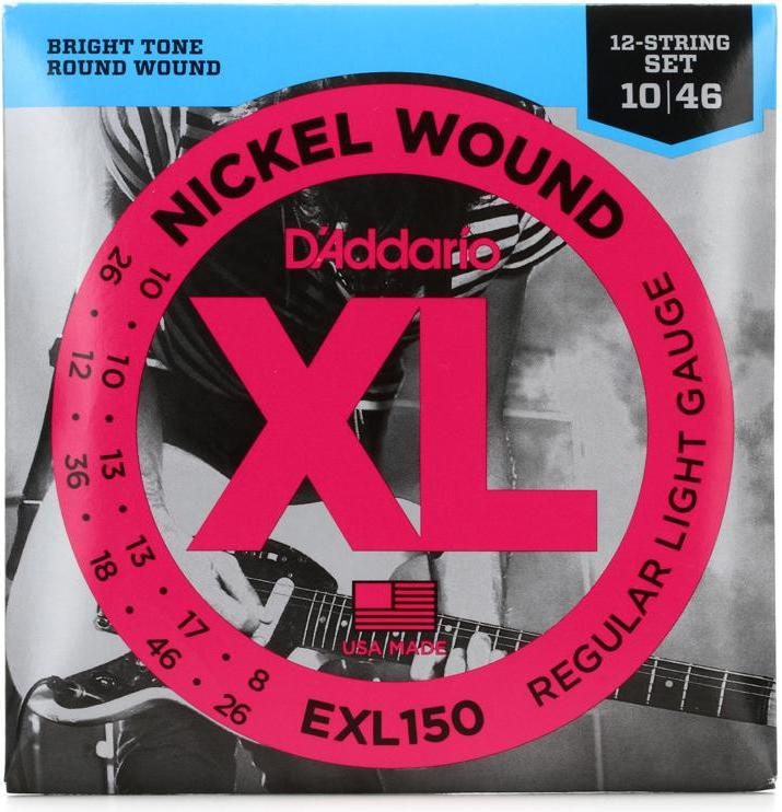 D'Addario EXL150 12-String Electric 10-46