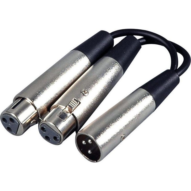 Hosa YXF119 XLR (Male) - (2) XLR Female Adapter
