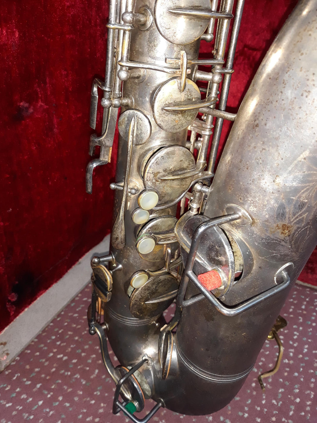 Used Dorn & Kirschner Bb Nickle-Plate Tenor Saxophone - With Original Case 8
