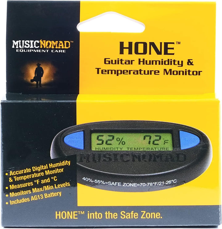Music Nomad MN312 HONE Guitar Hygrometer Humidity & Temperature Monitor