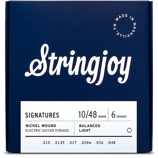 Stringjoy Signatures Balanced Nickel Wound Electric Guitar Strings - Light Gauge