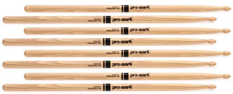 Promark TX5AW-4P Forward 5A Hickory (Wood Tip) - 4 Pack