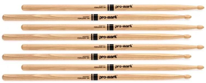 Promark TX5AW-4P Forward 5A Hickory (Wood Tip) - 4 Pack