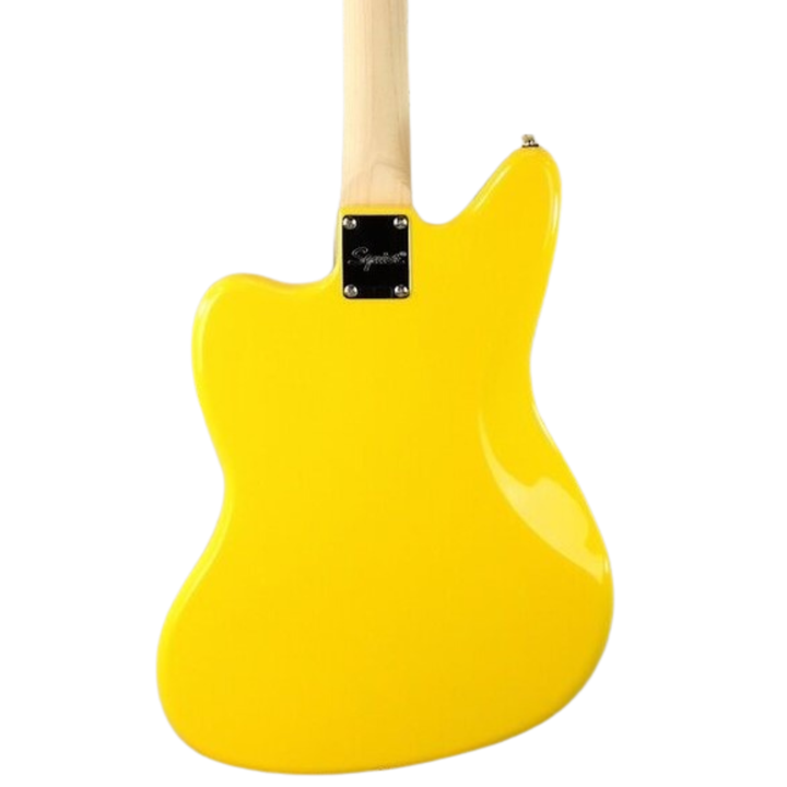 Squier FSR Jaguar Electric Guitar - Graffiti Yellow 5
