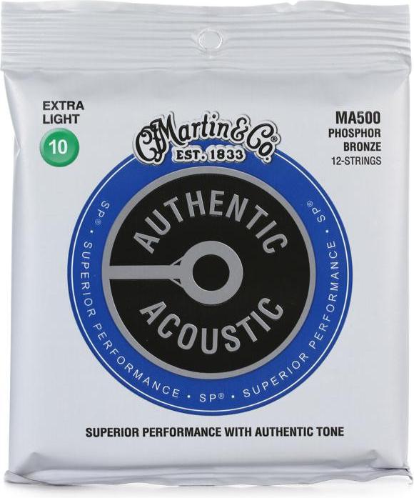 Martin MA500 92-8 Phosphor Bronze 12-String Guitar Strings (X-Light)