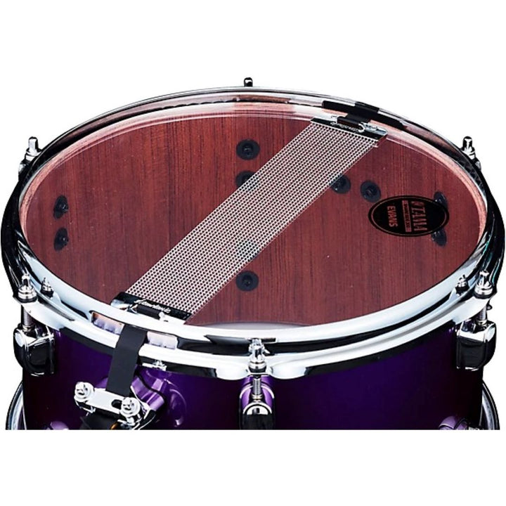 Tama S.L.P. Mod Bubinga Clay Aeschliman Signature Snare Drum - Galactic Purple 3