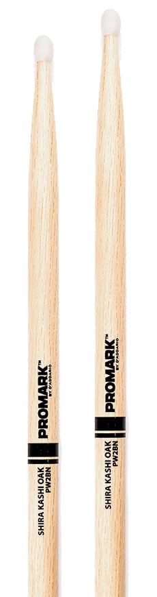 Promark 2B Oak Nylon Tip Drum sticks