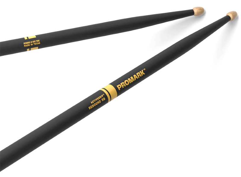 Promark Rebound Drumsticks with ActiveGrip - 5B Wood Tip