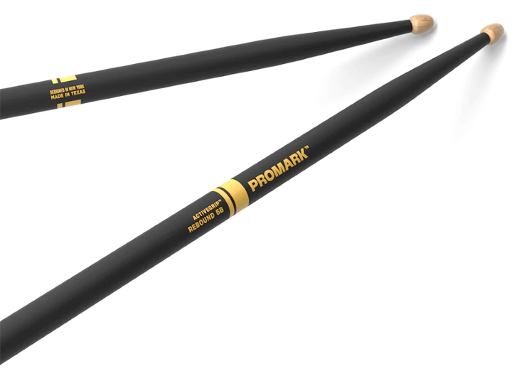 Promark Rebound Drumsticks with ActiveGrip - 5B Wood Tip