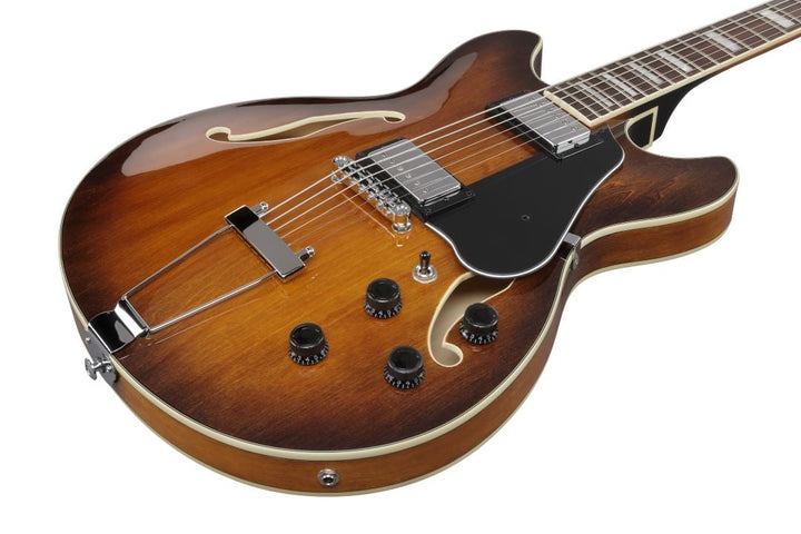Ibanez Artcore AS7328 Baritone Electric Guitar - Tobacco Brown 5