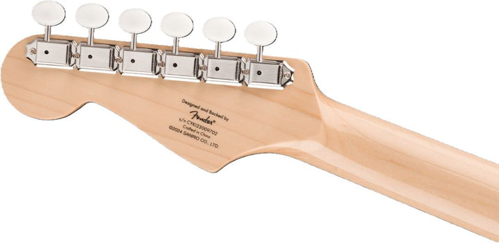 Squier X 'Limited Edition' Hello Kitty Stratocaster Electric Guitar - White 4