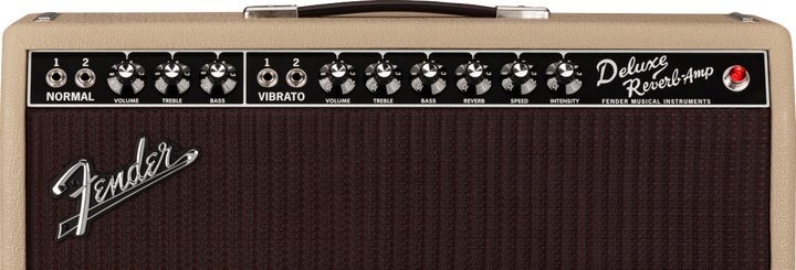 Fender Tone Master Deluxe Reverb Blonde Guitar Amp 4
