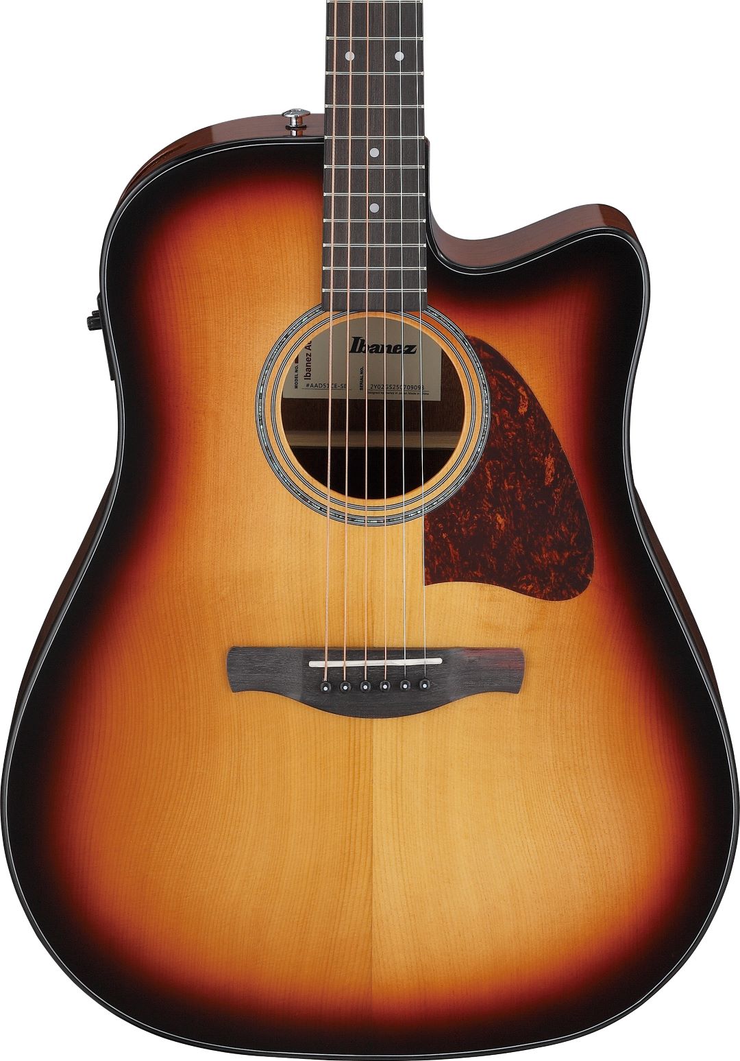 Ibanez AAD51CESB Acoustic Electric Guitar - Sunburst High Gloss