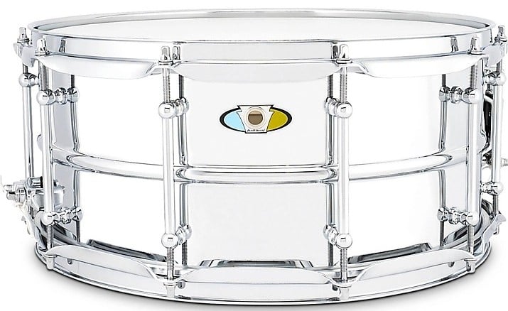 Ludwig LU6514SL Supralite Steel Snare Drum - 6.5\" x 14\"