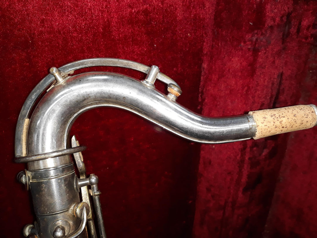 Used Dorn & Kirschner Bb Nickle-Plate Tenor Saxophone - With Original Case