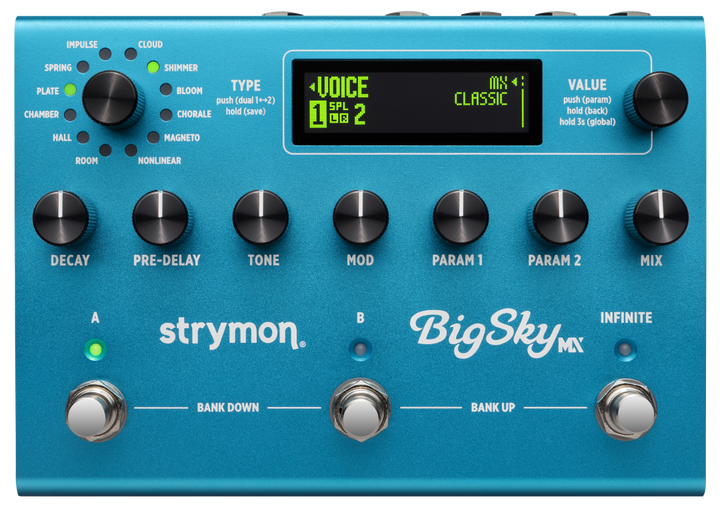 Strymon BigSky MX Reverb Effects Pedal