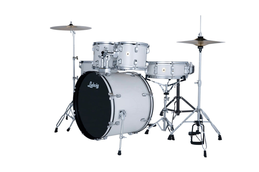 Ludwig Accent Fuse 5-piece Drum Set - Snow Dust