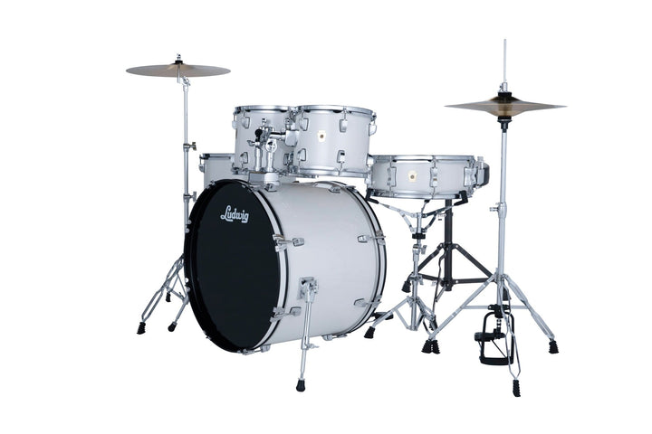 Ludwig Accent Fuse 5-piece Drum Set - Snow Dust