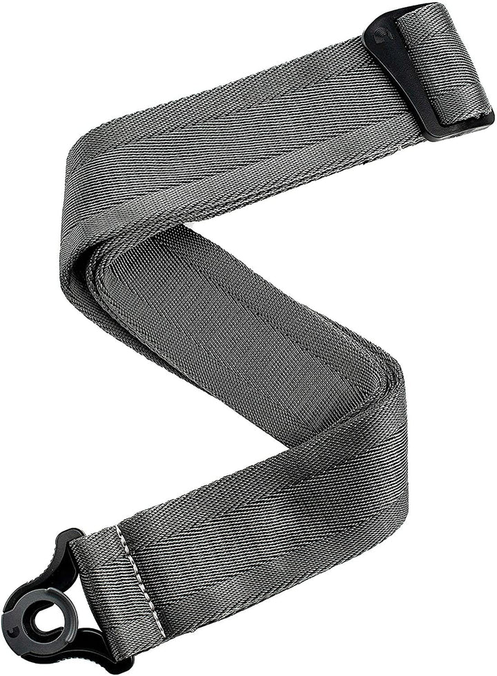 D'addario 50BAL09 50MM Guitar Strap Auto Lock Metal Grey