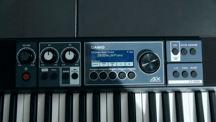Casio CT-S500 Portable Keyboard - With AC Adapter, Wireless Bluetooth Adapter and Music Rest