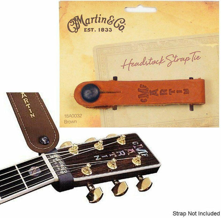 Martin Brown Logo Guitar Strap Tie 2