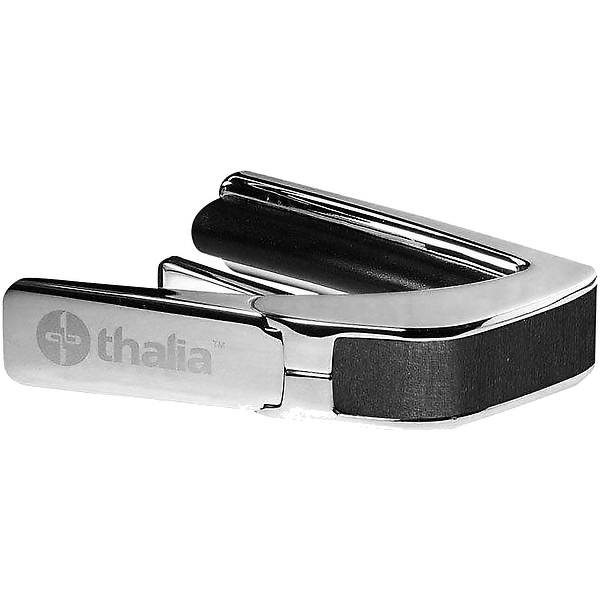 Thalia Wood Collection Capo - Black Chrome Finish with Ebony Inked Inlay