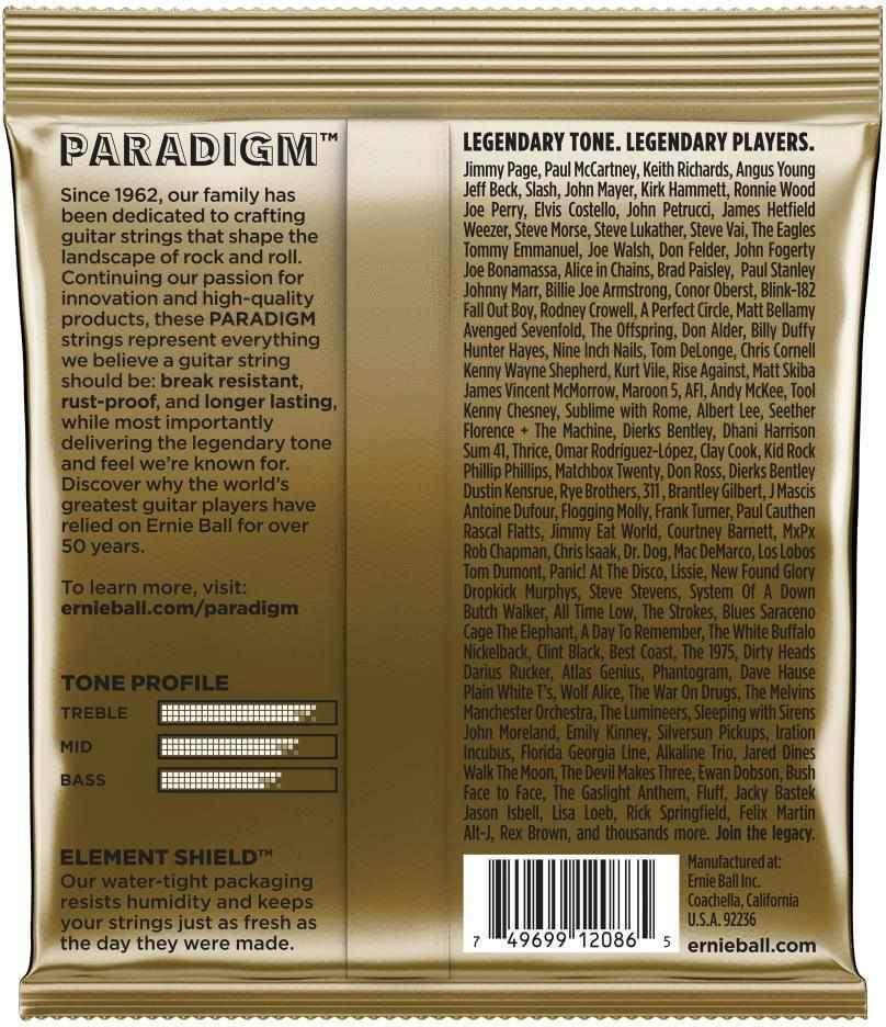 Ernie Ball Paradigm 80/20 Bronze Acoustic Guitar Strings - (.012-.054)