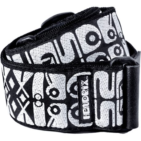Dunlop JH05 Hendrix Logo Strap (Black & White) 2