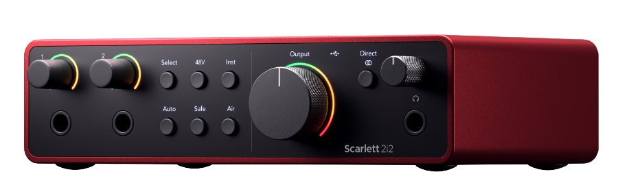 Focusrite Scarlett 2i2 4th Gen USB Audio Interface