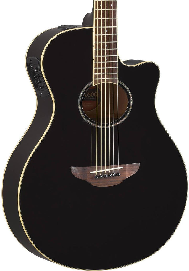 Yamaha APX600 Thinline Acoustic Electric Guitar - Black