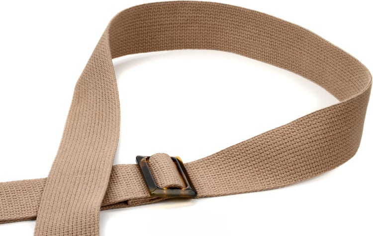 Taylor GS Mini Cotton 2\" Guitar Strap - Tan 2