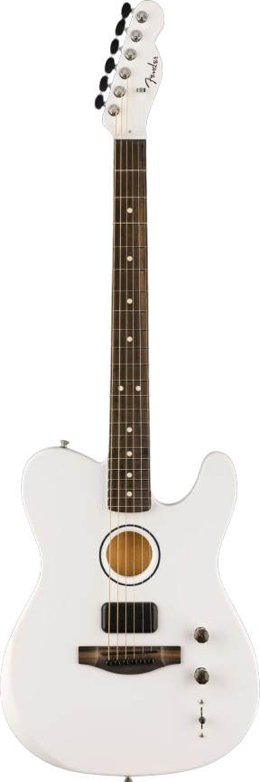 Fender 'Limited Edition' Finneas American Acoustasonic Telecaster - Arctic White 5