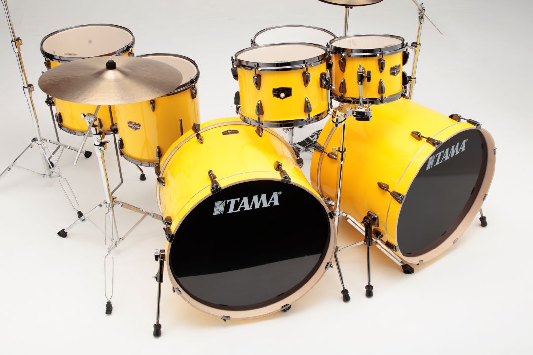 Tama 'Inspired by Lars Ulrich' Imperialstar 7 Piece Drum Kit - Electric Yellow