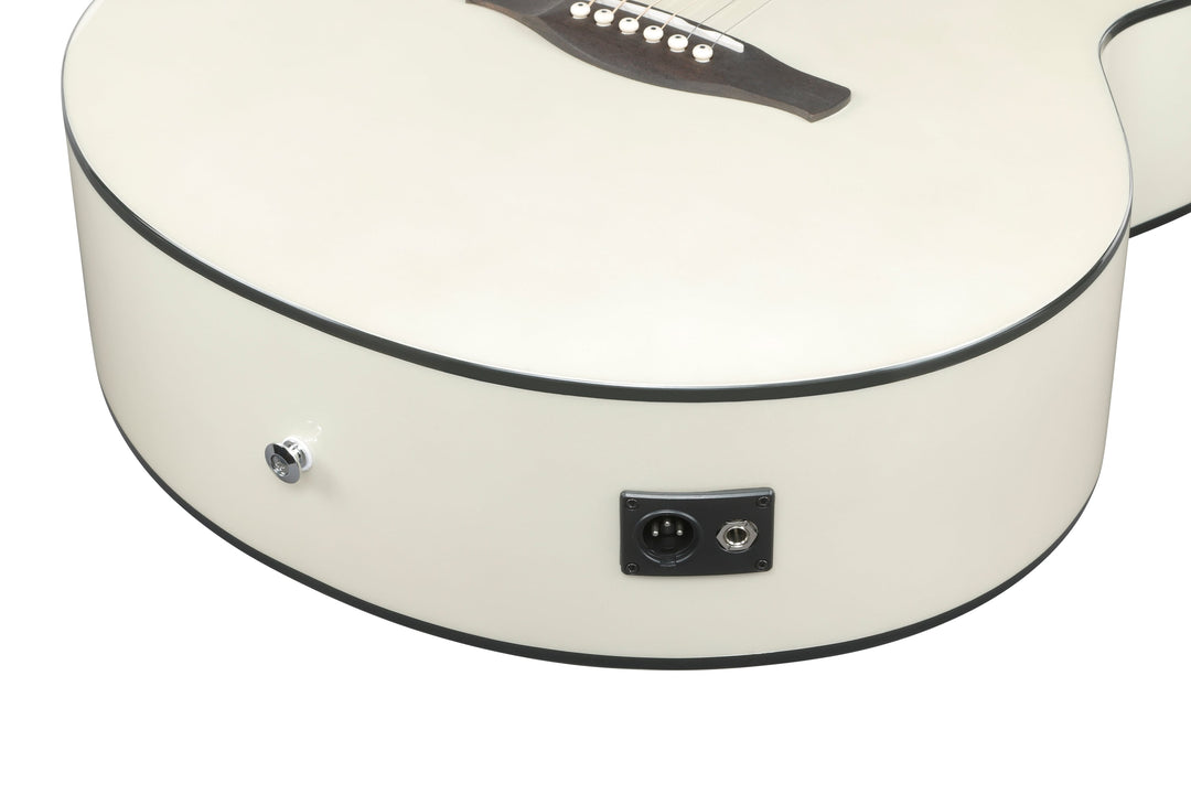 Ibanez AJ70M2EPW Acoustic Electric Guitar - Pearl White High Gloss 4