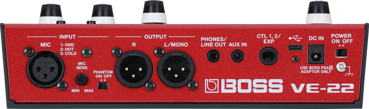 Boss VE-22 Vocal Performer - Effects & Looper Pedal