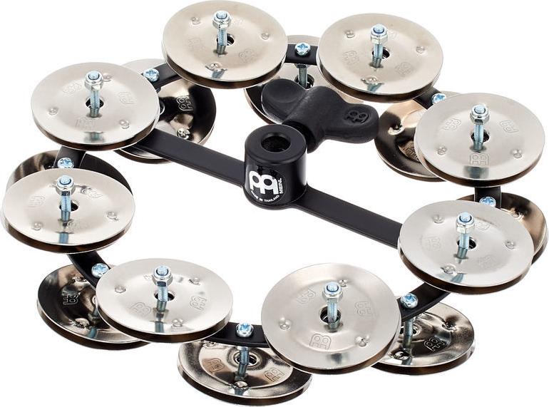 Meinl HTHH2BK 5\" Headliner Double Row Black Tambourine