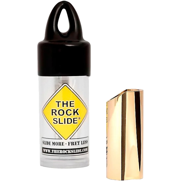 The Rock Slide Polished Brass Guitar Slide - Extra Large