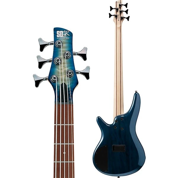 Ibanez SR405EQMSCB SR Standard 5-String Electric Bass - Stained Cosmic Blue Starburst