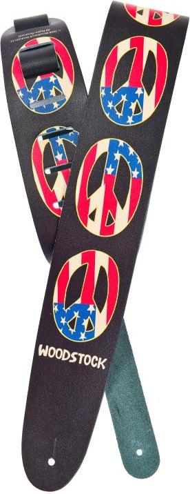 Planet Wave Leather Peace Flag Strap