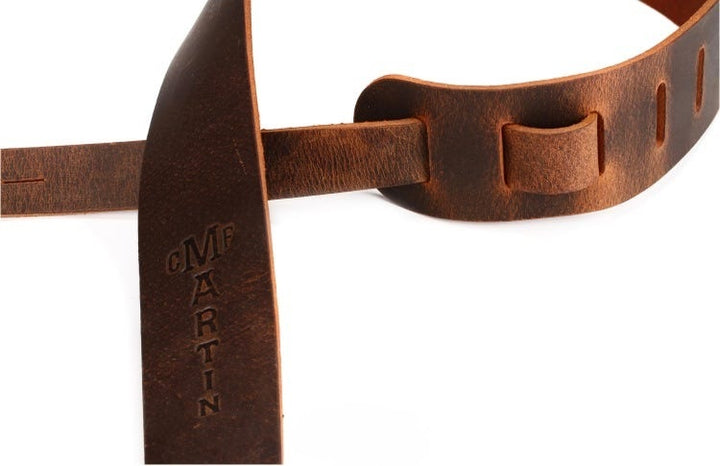 Martin 2" Vintage Leather Guitar Strap - Brown
