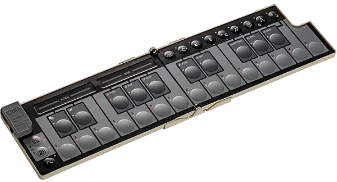 Korg nanoKEY Foldable MIDI Keyboard  - Sand Beige 7