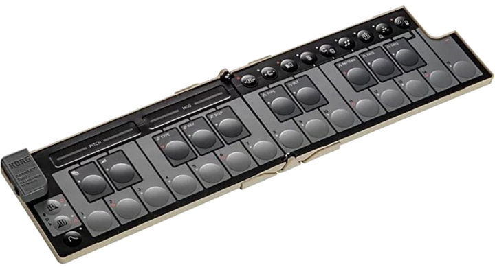 Korg nanoKEY Foldable MIDI Keyboard  - Sand Beige 7