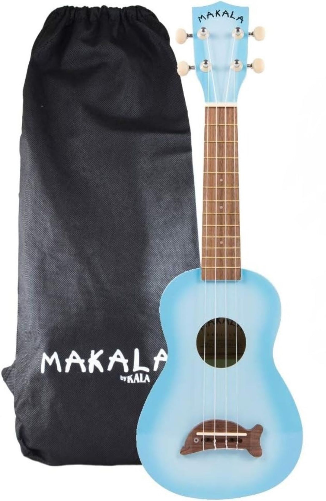 Kala Makala 'Dolphin' Soprano Ukulele - Light Blue Burst