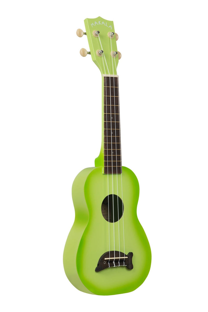 Kala Makala 'Dolphin' Soprano Ukulele - Green Burst