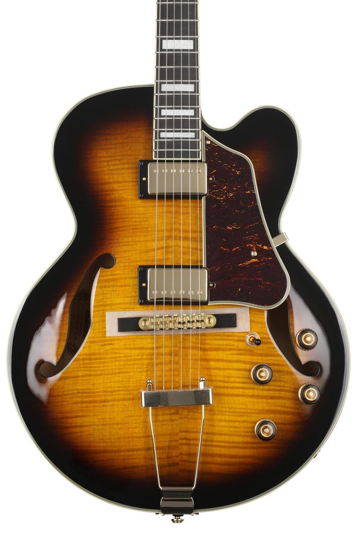 Ibanez AF95FMAYS Hollow-Body Electric Guitar (Antique Yellow Sunburst) - No Case