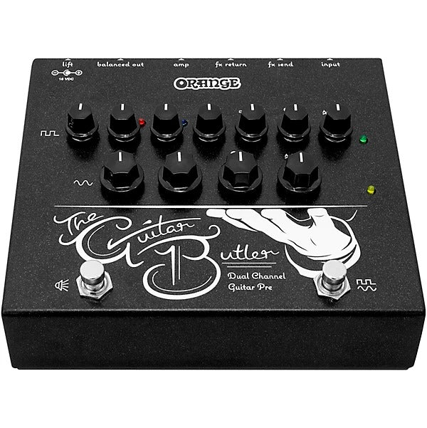 Orange Guitar Butler Dual Channel Guitar Preamp Effects Pedal - Black
