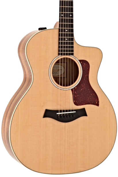 Taylor 214ce-K Deluxe Acoustic-Electric Guitar - Natural With Layered Koa