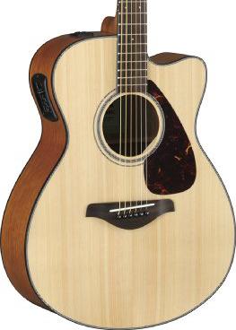 Yamaha FSX800C Natural Solid Top Acoustic Guitar