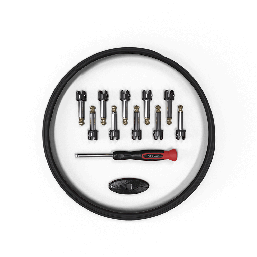 D'Addaro PW-MGPKIT-10 Custom Pedalboard Kit with Mini Plugs